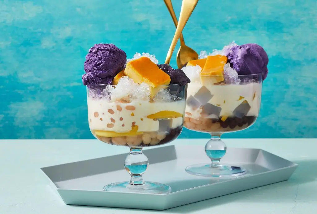 Halo-Halo - A colorful shaved ice dessert.