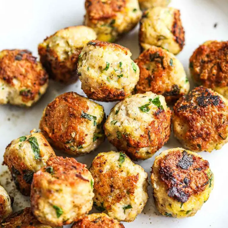 Healthy Ground Chicken Meatballs