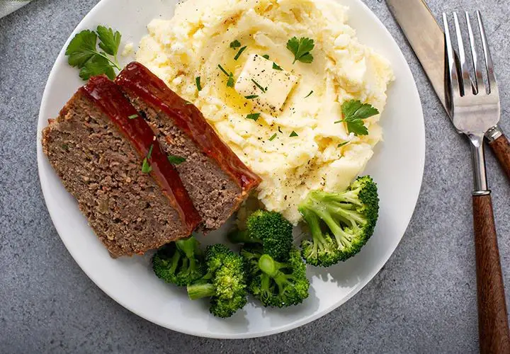Hearty Meatloaf Using Mashed Potatoes to Bind Ingredients