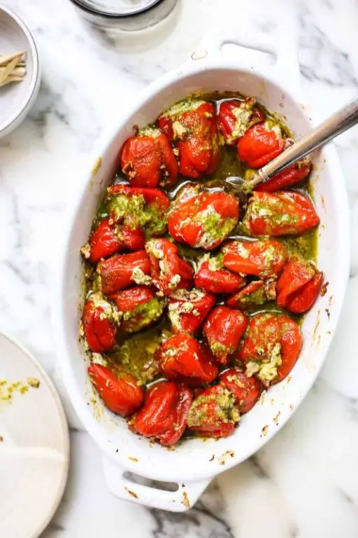 Herbed Goat Cheese Stuffed Peppadews