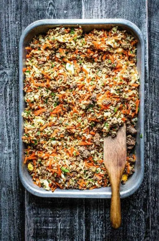 High-protein bison and quinoa recipe for active dogs.