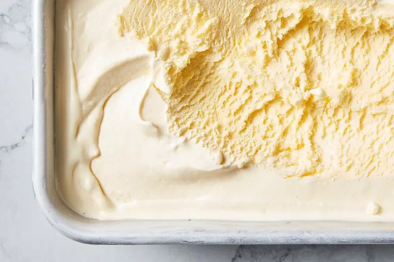 Homemade Egg Yolk Ice Cream
