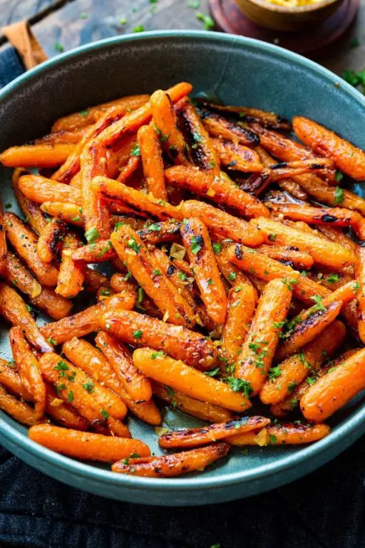Honey Garlic Glazed Carrots