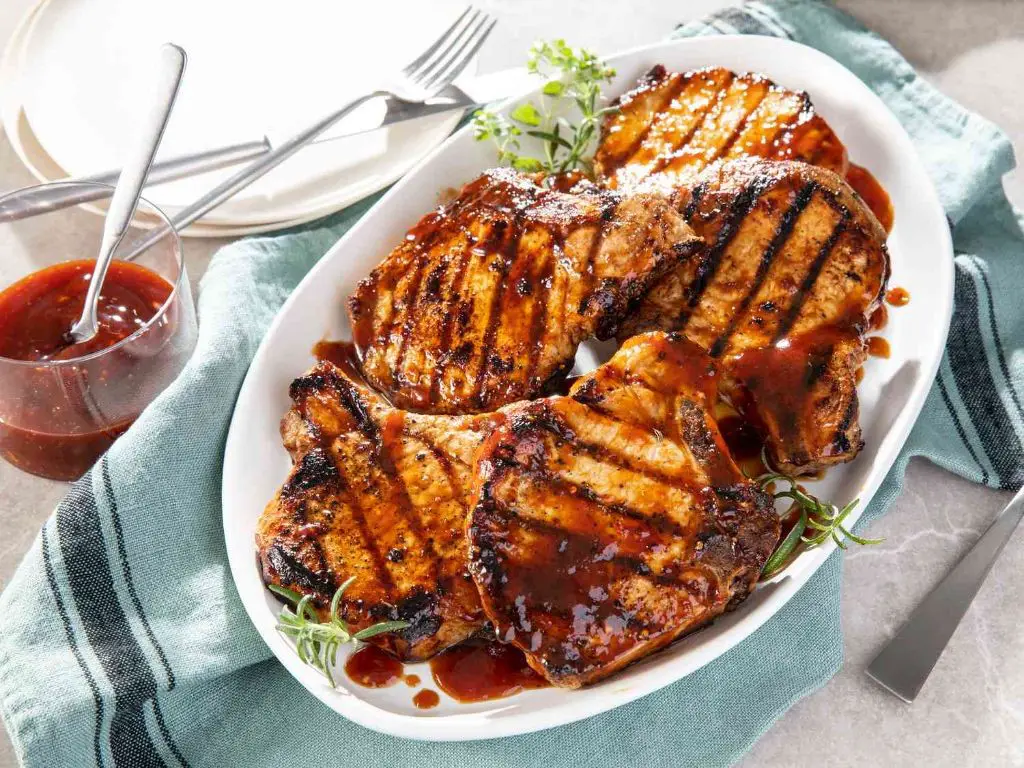 Honey Garlic Glazed Pork Chops