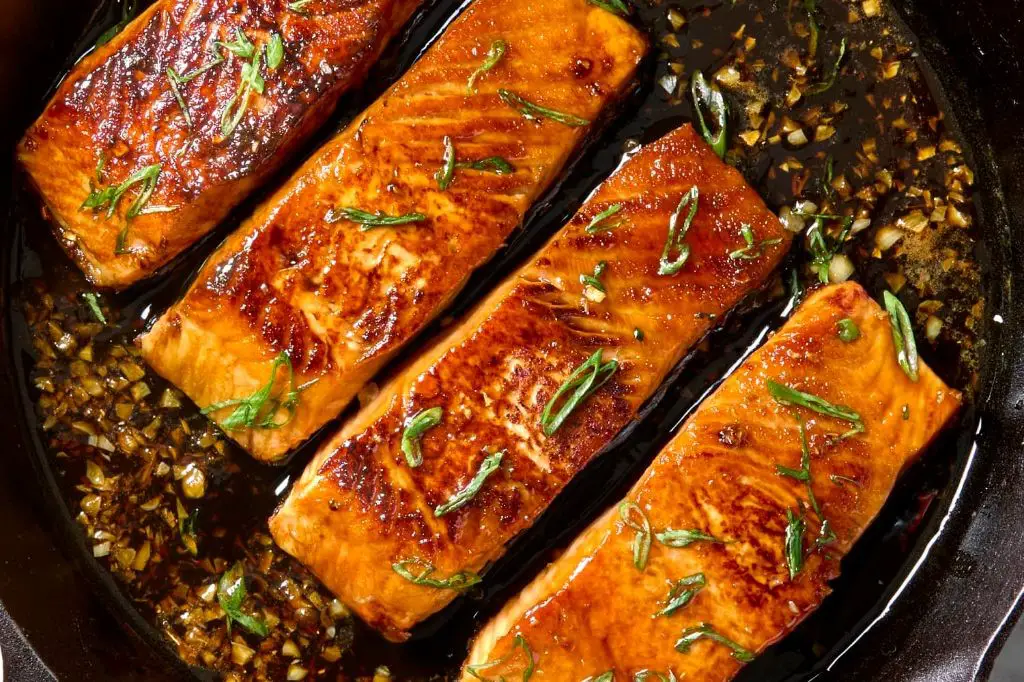 Honey Garlic Glazed Salmon