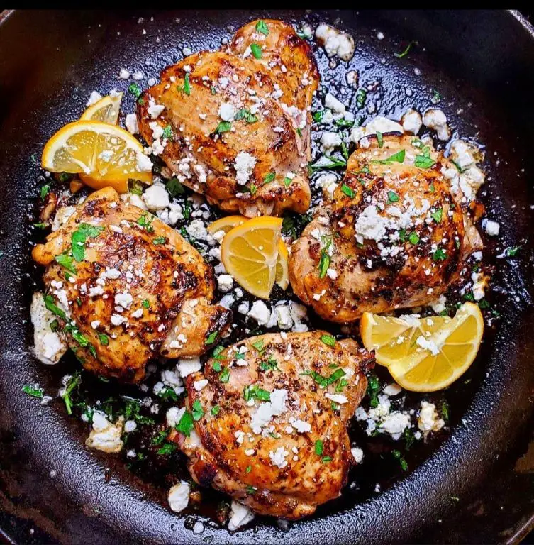 Honey Glazed Greek Chicken Thighs