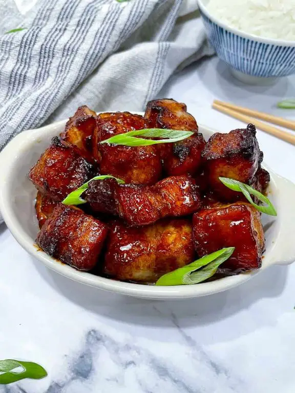 Honey Glazed Pork Belly Bites