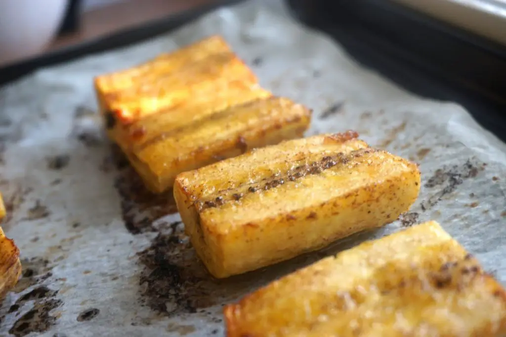 Honey Lime Baked Plantains