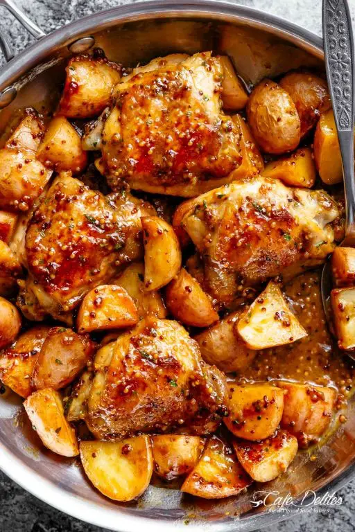Honey Mustard Chicken with Potatoes