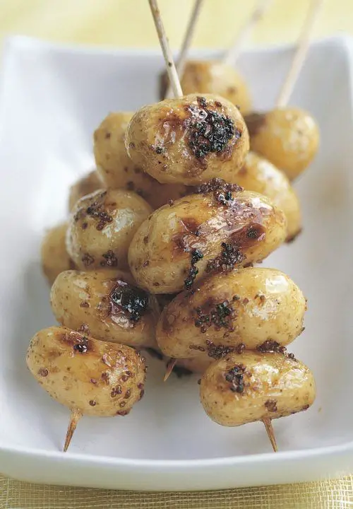 Honey Mustard Glazed Grilled Potatoes