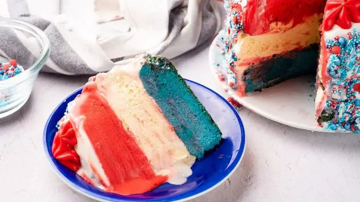 Independence Day Ice Cream Cake