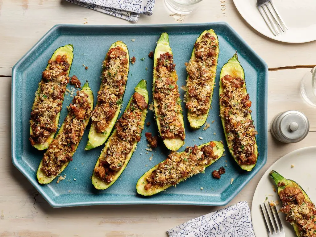 Italian Sausage and Zucchini Boats
