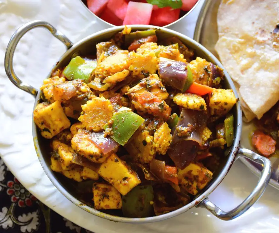 Kadai Vegetable with Tandoori Roti