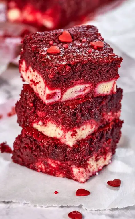 Keto-Friendly Red Velvet Cheesecake Brownies