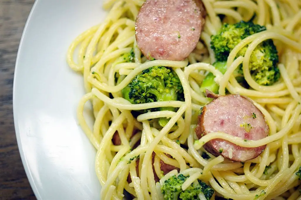 Kielbasa Pasta Primavera