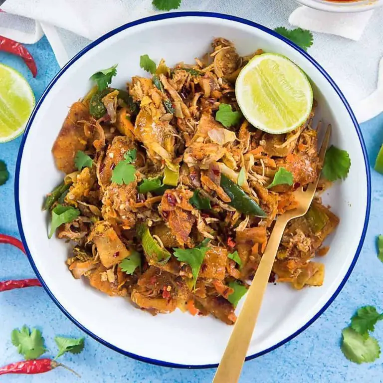 Kottu Roti: Stir-Fried Flatbread with Veggies and Meat