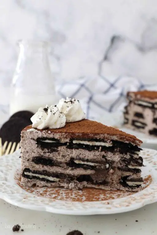 Layered Oreo mousse cake