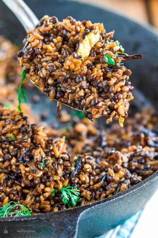 Lebanese Lentil and Rice Mujadara