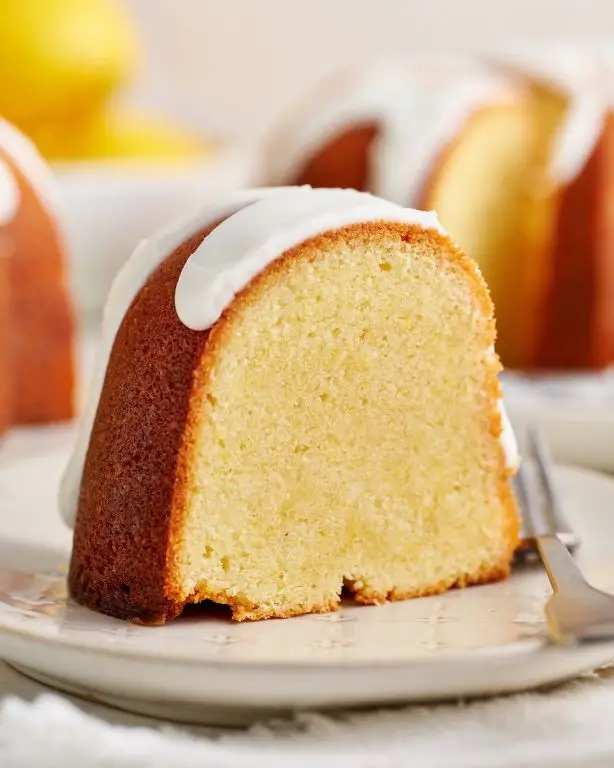 Lemon Creme Bundt Cake with Lemon Drizzle