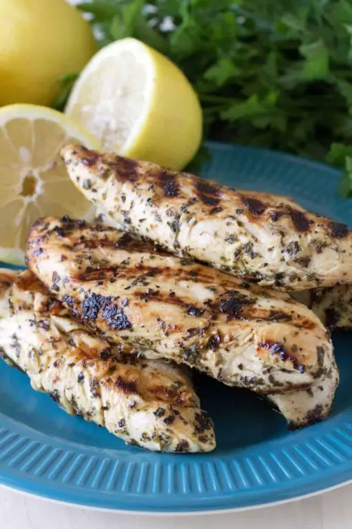Lemon Herb Grilled Chicken Tenders