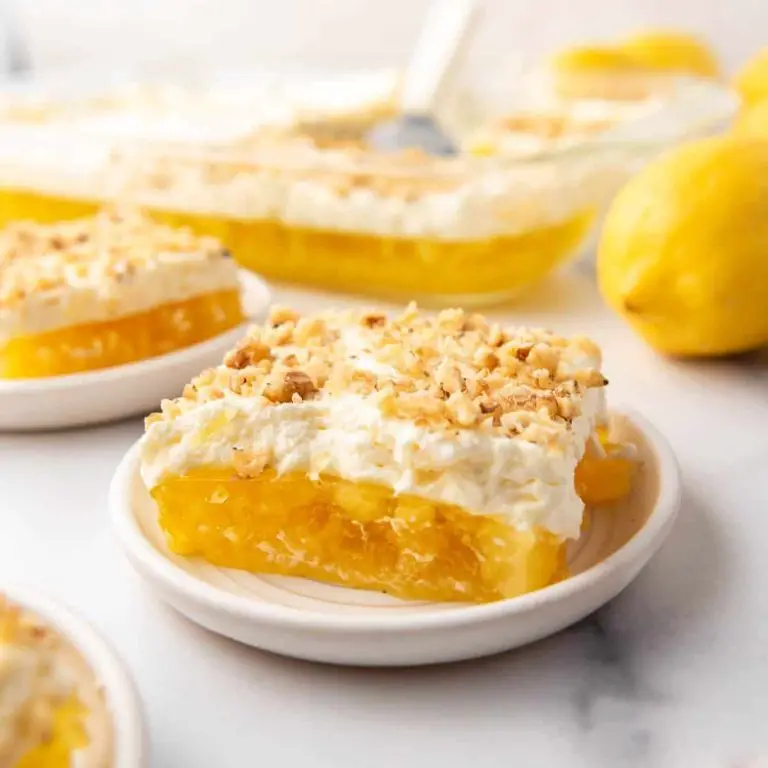 Lemon Jello with Pineapple Chunks