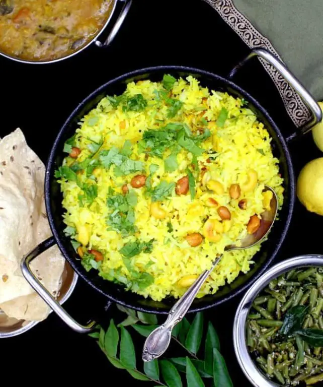 Lemon Rice with Mustard Seeds and Curry Leaves
