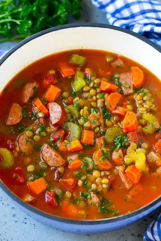 Lentil and Smoked Sausage Soup