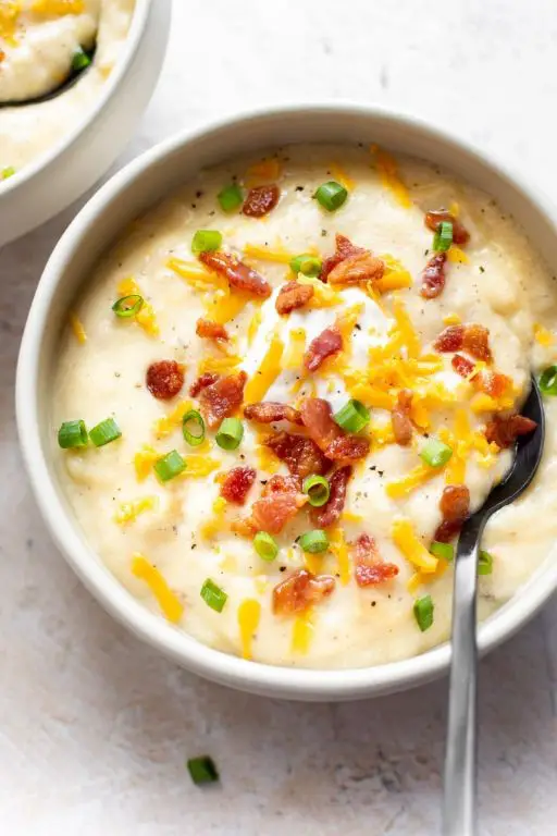 Loaded Baked Potato Soup with Bacon