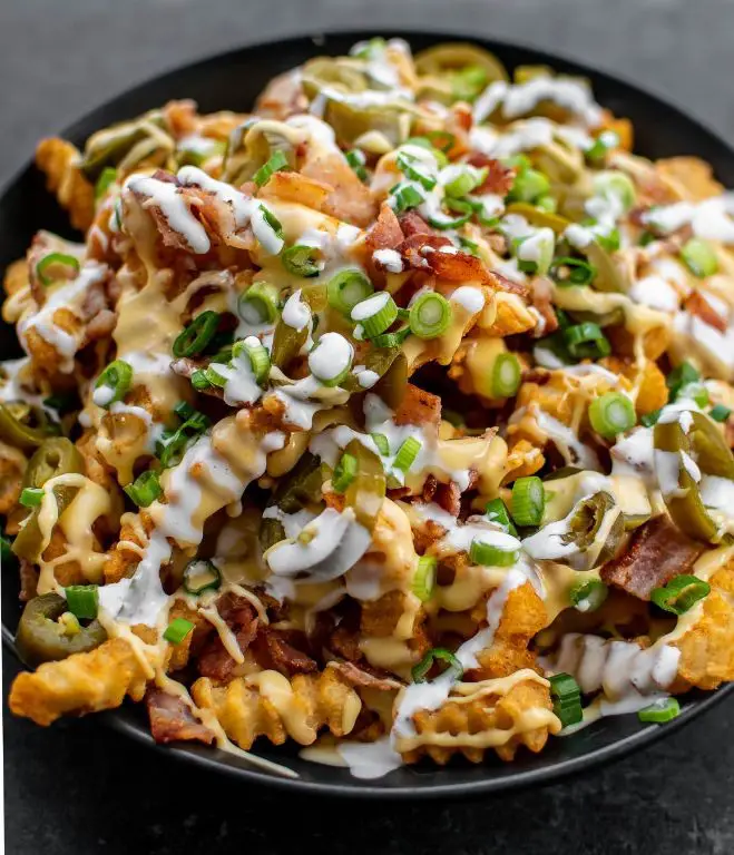Loaded Pommes Frites with Bacon and Cheese