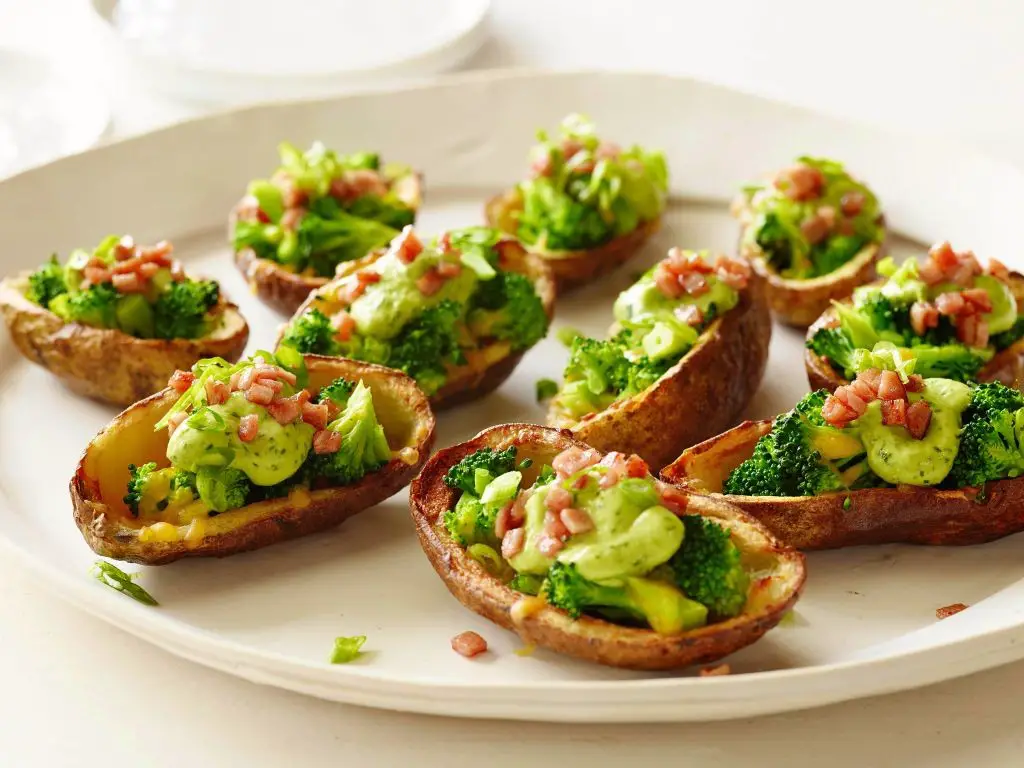 Loaded Potato and Broccoli Skins