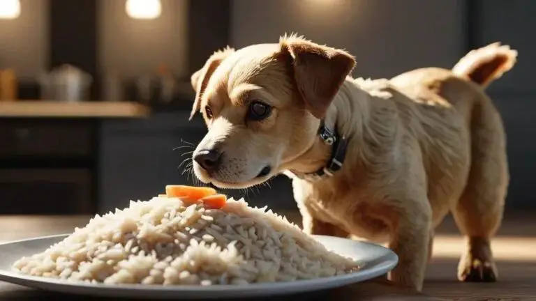 Low-fat chicken and rice recipe for dogs with pancreatitis.