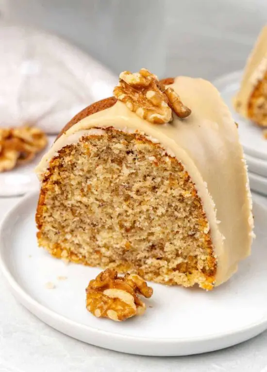 Maple Glazed Preachers Cake with Walnuts