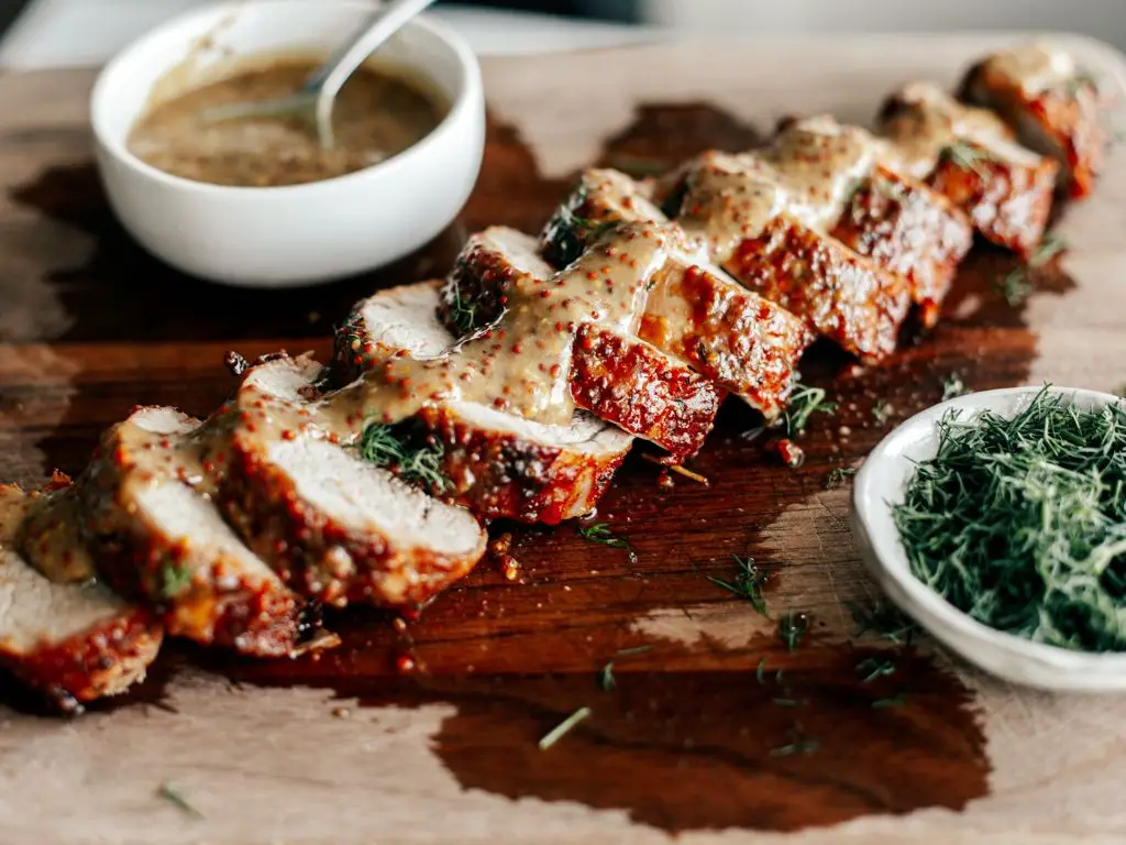 Maple Mustard Air Fryer Pork Loin