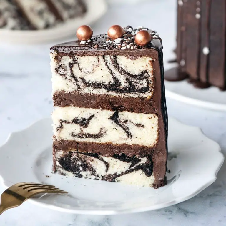 Marble Cake with Chocolate and Vanilla Swirls
