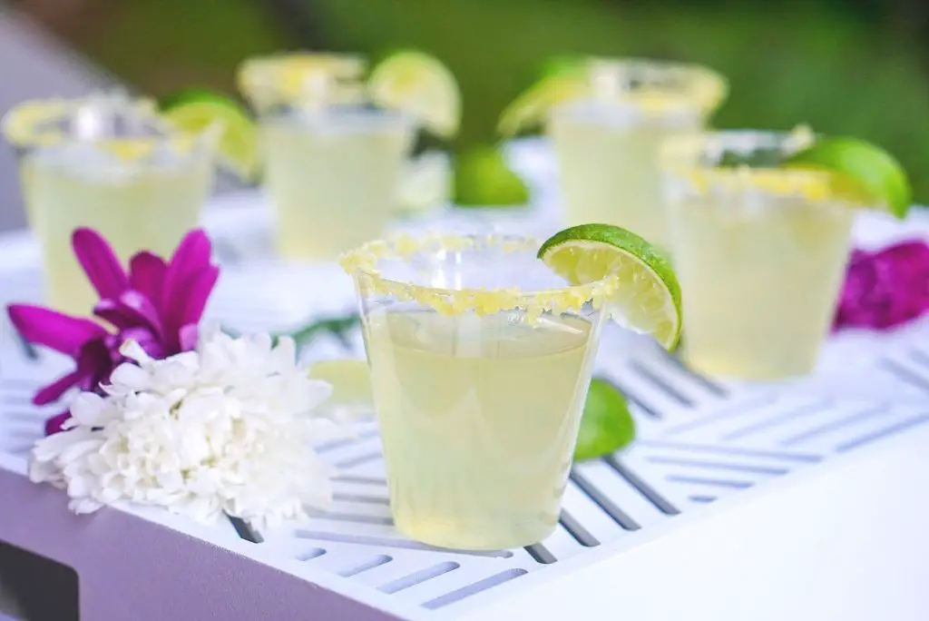 Margarita Jello Shots: Tequila and lime twist.