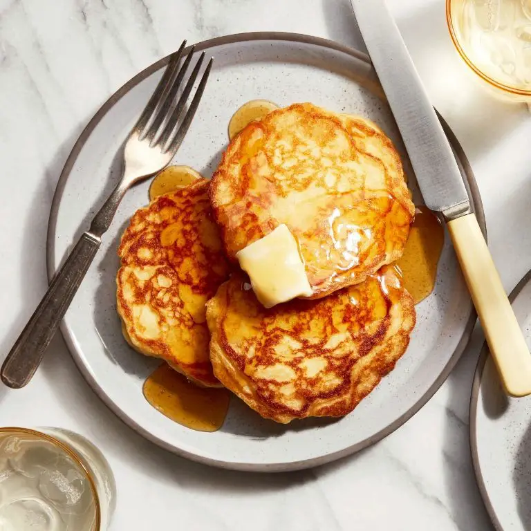 Masienda Cornmeal Pancakes with Maple Syrup