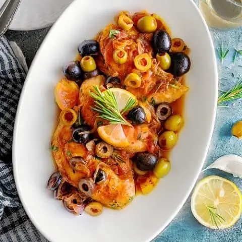 Mediterranean Chicken with Olives