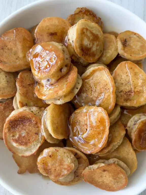 Mini Banana Pancakes with a Touch of Cinnamon