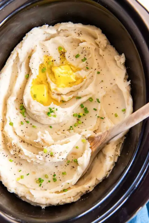 Mini Crock Pot Mashed Potatoes