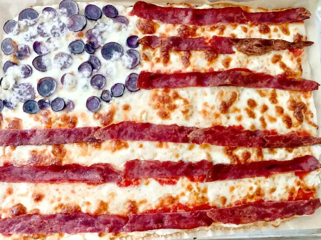 Mini Flag-Themed Pizzas