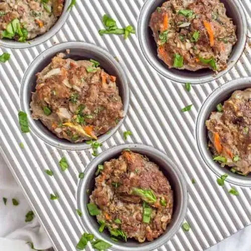 Mini Meatloaf Muffins with Hidden Veggies