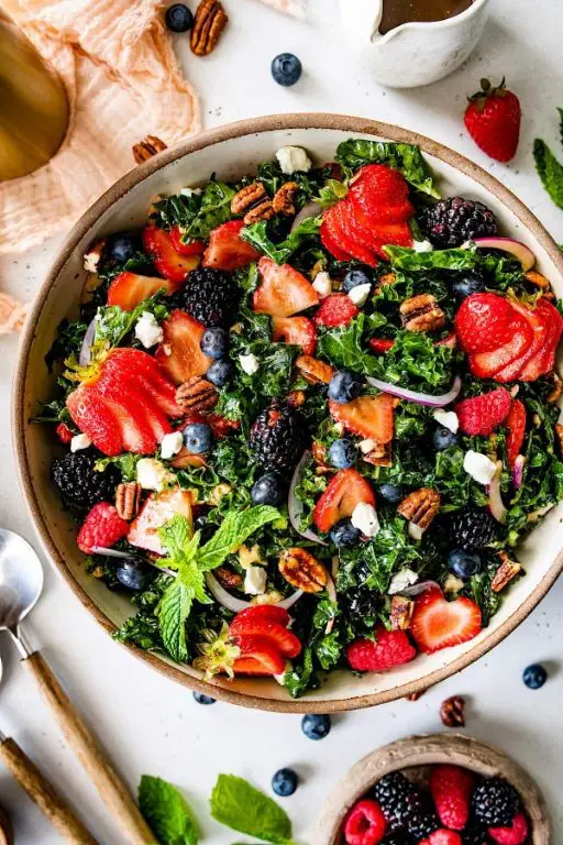 Mixed Berry and Kale Salad