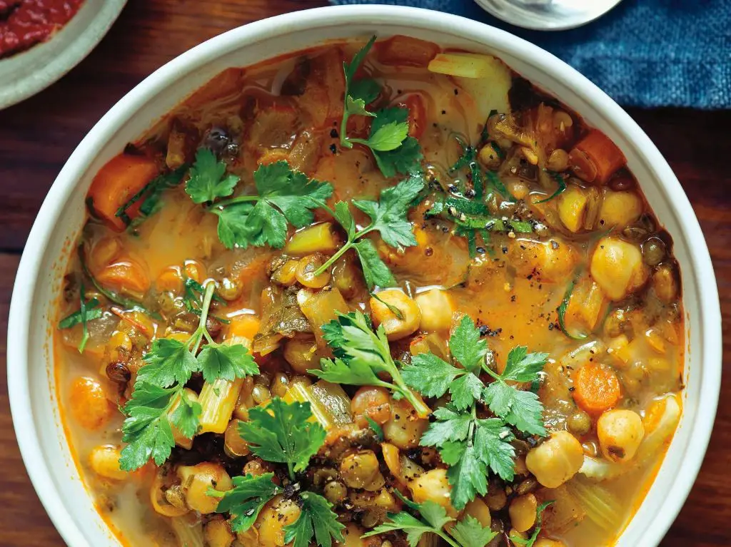 Moroccan Chickpea and Vegetable Soup