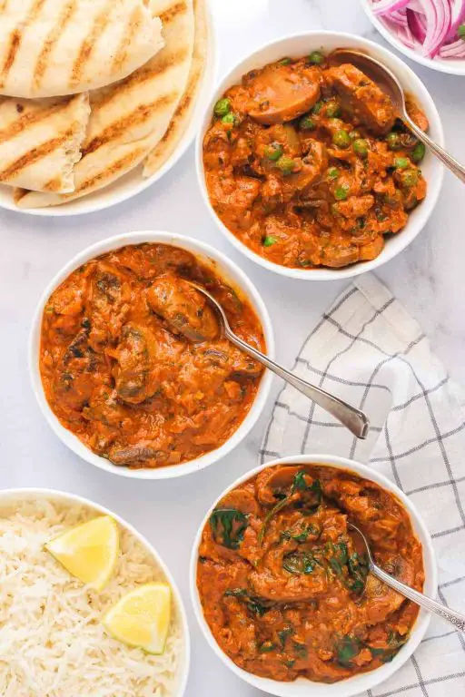Mushroom Masala with Naan