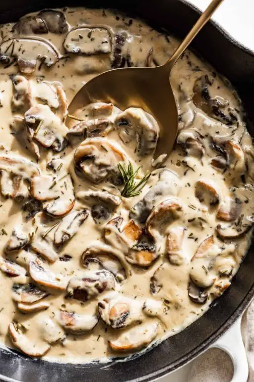Mushroom and Rosemary Cream Sauce