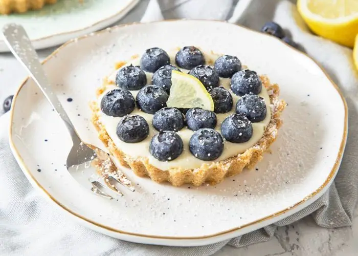 No-Bake Lemon Blueberry Tartlets