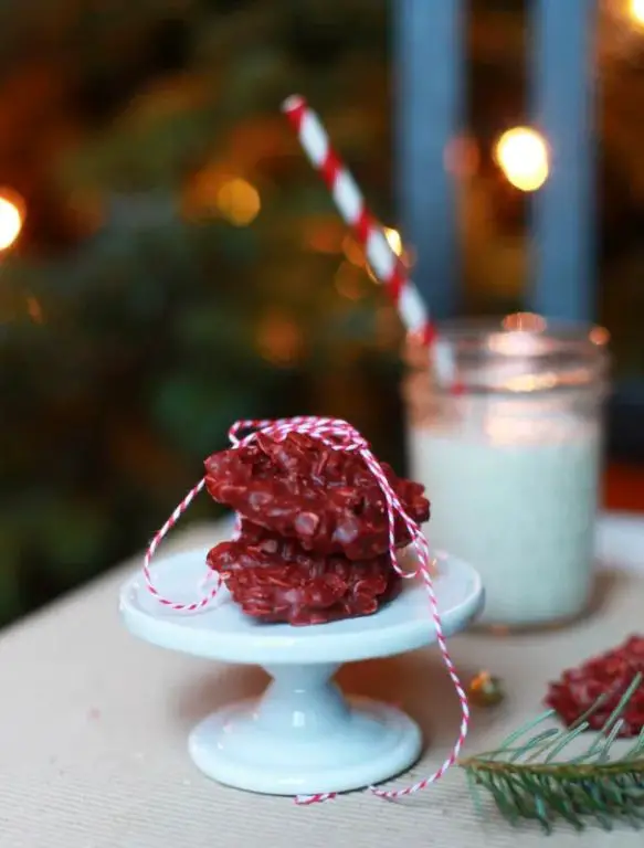 No-Bake Red Velvet Cookies