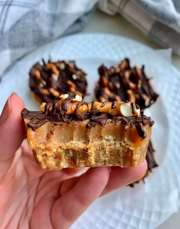 No-Bake Salted Caramel Pretzel Bites
