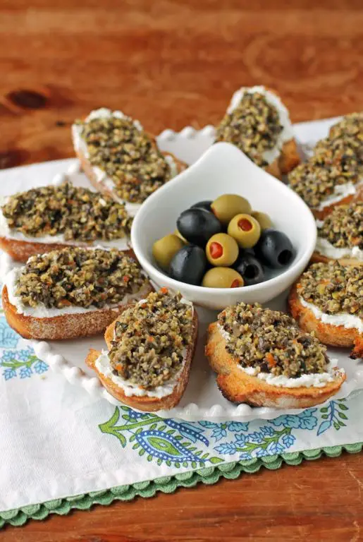 Olive Tapenade Crostini