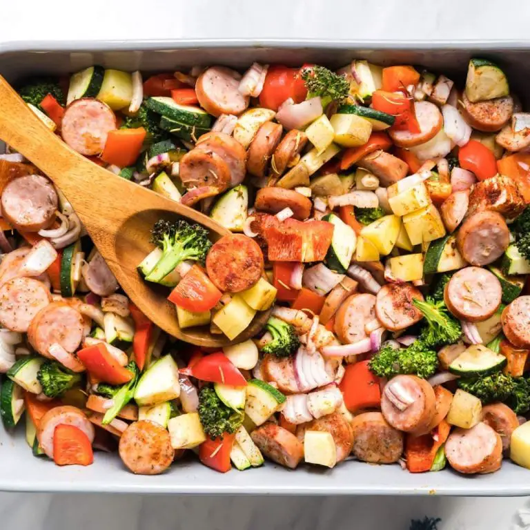 One-Pan Sausage and Veggie Bake